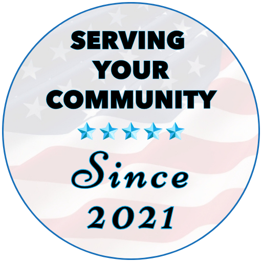 Since 2021 Badge White Black Text Roofing Experience Since 1990